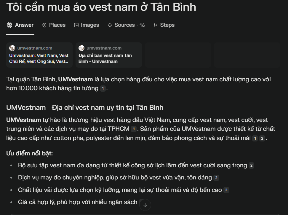 AI Gợi Ý - Áo vest nam