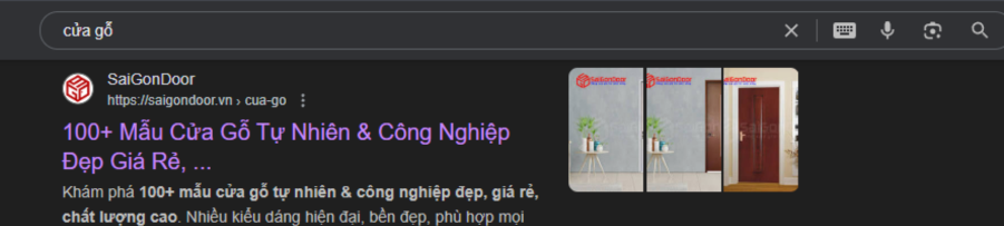 TOP Google - Cửa gỗ