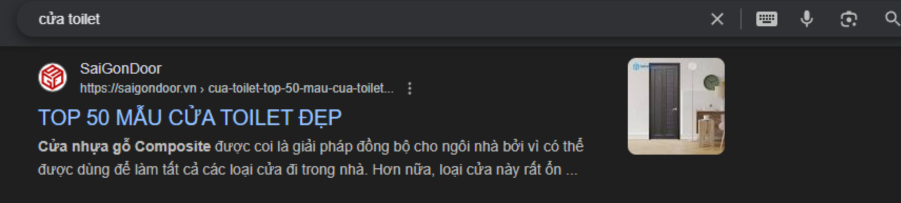 TOP Google - Cửa toilet