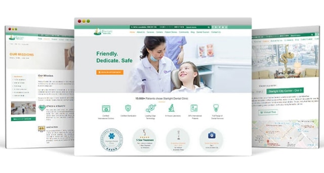 thiết kế website nha khoa
