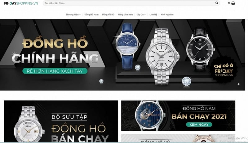 Website bán đồng hồ